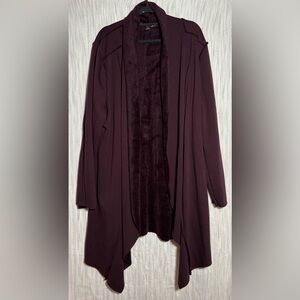 French Laundry Women's Rich Plum Cartigan